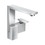 Immagine di Axor EDGE miscelatore monocomando lavabo 190, con set di scarico push-open e taglio a diamante, finitura cromo 46021000