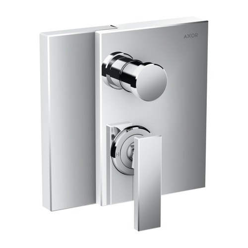 Immagine di Axor EDGE miscelatore monocomando vasca, per installazione ad incasso, con combinazione di sicurezza integrata secondo la norma EN1717, finitura cromo 46420000