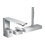 Immagine di Axor EDGE rubinetteria 3 fori, bordo vasca, con taglio a diamante, finitura cromo 46431000