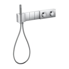 Immagine di Axor EDGE modulo termostatico Select 540/100, ad incasso, 3 utenze, con taglio a diamante, finitura cromo 46711000