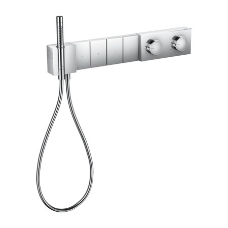 Immagine di Axor EDGE modulo termostatico Select 610/100, ad incasso, per 4 utenze, con taglio a diamante, finitura cromo 46721000