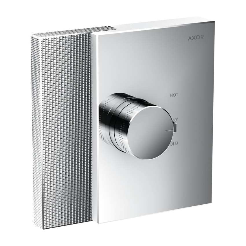 Immagine di Axor EDGE termostato highflow ad incasso, con taglio a diamante, finitura cromo 46741000