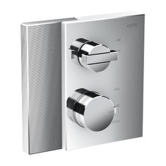 Immagine di Axor EDGE termostatico ad incasso, con valvola d'arresto, con taglio a diamante, finitura cromo 46751000