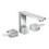 Immagine di Axor EDGE rubinetteria 3 fori lavabo 130, con set di scarico push-open e taglio a diamante, finitura cromo 46051000