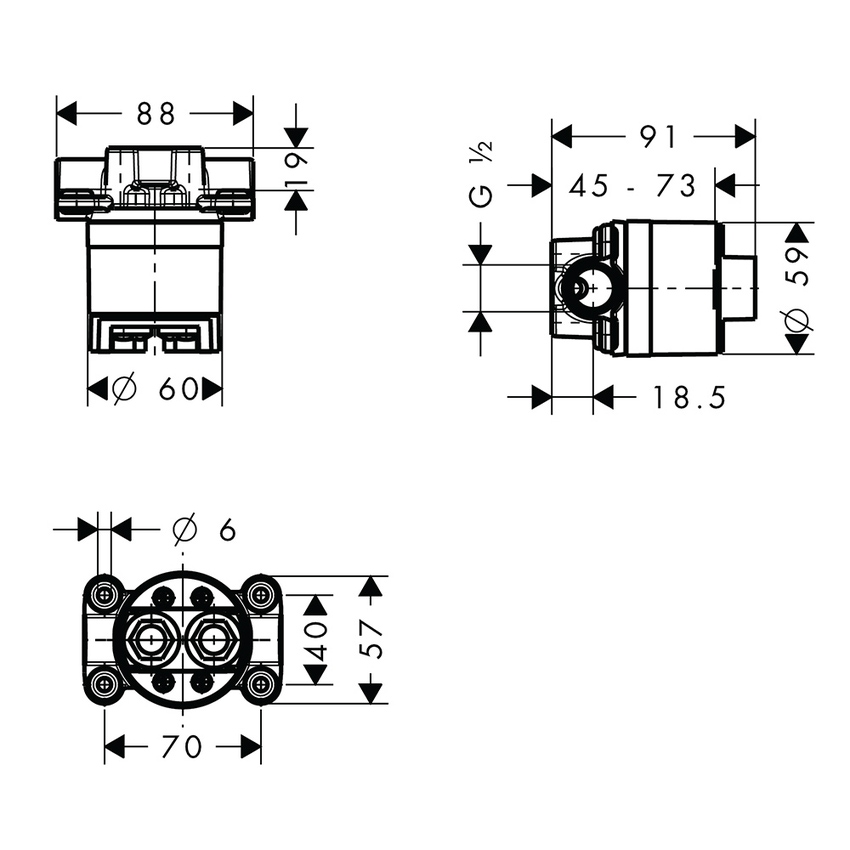 Immagine di Axor Corpo incasso 10902180