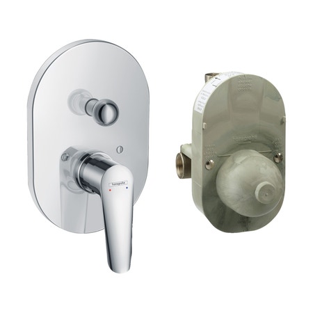 Immagine di Hansgrohe LOGIS E set miscelatore vasca, ad incasso, finitura cromo 71408000