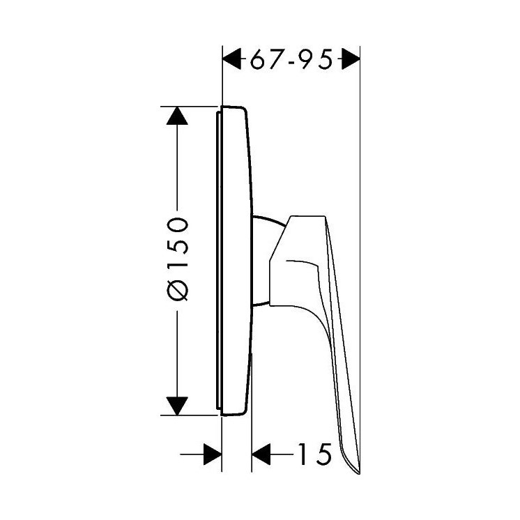 Immagine di Hansgrohe LOGIS E set miscelatore doccia, ad incasso, finitura cromo 71608000