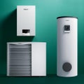 Immagine di Vaillant Sistema ibrido 3.4 composto da caldaia a condensazione murale solo riscaldamento ecoTEC plus VM 35, bollitore bivalente e pompa di calore monoblocco aroTHERM VWL 85/3 0010040055