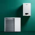 Immagine di Vaillant Sistema ibrido 5.3 composto da caldaia a condensazione murale ecoTEC plus VMW 30 e pompa di calore monoblocco aroTHERM VWL 85/3 0010040062