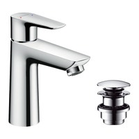 Immagine di Hansgrohe TALIS E miscelatore monocomando lavabo 110, con piletta push-open, finitura cromo 71711000