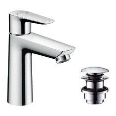 Immagine di Hansgrohe TALIS E miscelatore monocomando lavabo 110, con piletta push-open, finitura cromo 71711000
