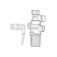 Immagine di Ariston Kit valvola miscelatrice termostatica e sonda solare integrate per integrazione caldaie miste con sistemi solari a circolazione naturale 3318290