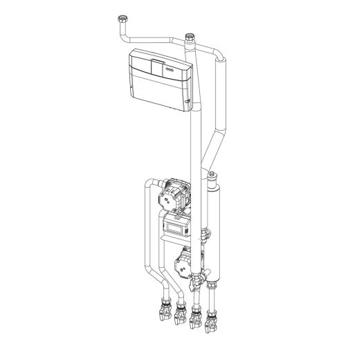 Immagine di Ariston Kit idraulico gestione impianti 2 zone miscelate (una diretta e una miscelata) 3319501