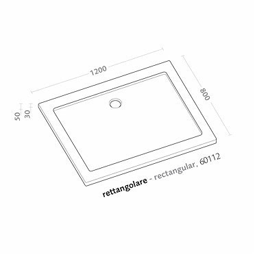 Immagine di Pozzi Ginori Ground piatto doccia rettangolare 120x80, bianco Y60112000
