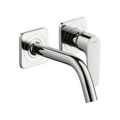 Immagine di Axor CITTERIO M miscelatore monocomando, ad incasso a parete, con bocca di erogazione 16,7 cm, finitura cromo 34113000