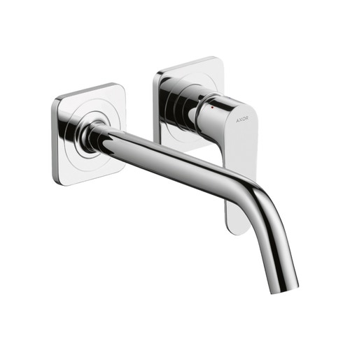 Immagine di Axor CITTERIO M miscelatore monocomando, ad incasso a parete, con bocca di erogazione 22,7 cm, finitura cromo 34116000