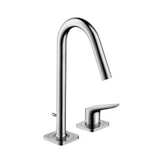 Immagine di Axor CITTERIO M rubinetteria 2 fori lavabo 160, con set di scarico pop-up, finitura cromo 34132000