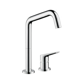 Immagine di Axor CITTERIO M rubinetteria cucina 2 fori 240, con bocca d'erogazione orientabile, finitura cromo 34820000