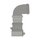 Ariston Kit scarico fumi Ø60 con partenza verticale, completo di curva Ø60 a 87° e doppia valvola clapet 3319445