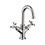 Immagine di Axor MONTREUX miscelatore lavabo 2 maniglie 160, con maniglie a croce e set di scarico pop-up, finitura cromo 16505000