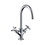 Immagine di Axor MONTREUX miscelatore lavabo 2 maniglie 210, con maniglie a croce e set di scarico, finitura cromo 16506000