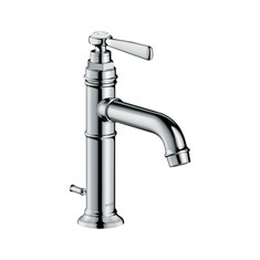 Immagine di Axor MONTREUX miscelatore monocomando lavabo 100, con maniglia a leva e set di scarico, finitura cromo 16515000