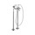 Axor MONTREUX rubinetteria vasca 2 maniglie, a pavimento, con maniglie a croce, finitura cromo 16547000