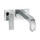 Axor CITTERIO miscelatore monocomando lavabo, ad incasso a parete, con maniglia a leva, bocca 22 cm, piastrina e taglio romboidale, finitura cromo 39171000