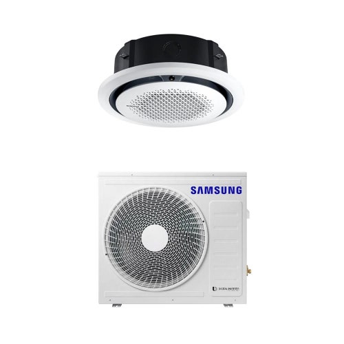 Immagine di Samsung CASSETTA 360° R32 Climatizzatore a cassetta monosplit inverter | unità esterna 7.1 kW unità interna 24000 BTU AC071RXADKG/EU+AC071RN4PKG/EU