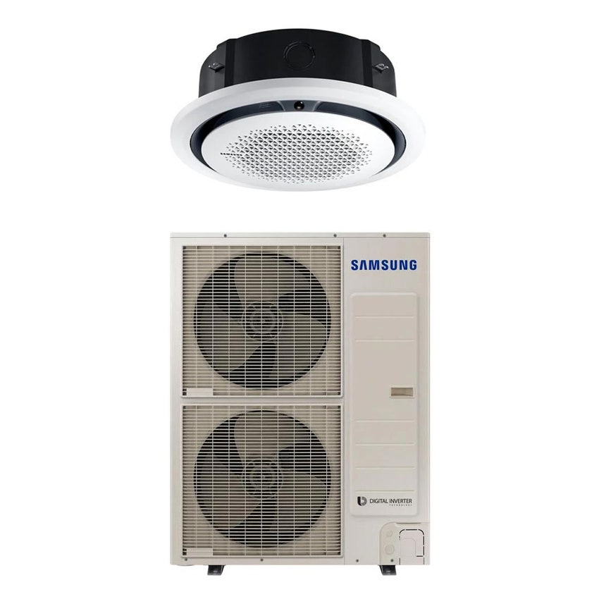Immagine di Samsung CASSETTA 360° R32 Climatizzatore a cassetta monosplit inverter | unità esterna 13.4 kW unità interna 48000 BTU AC140RXADKG/EU+AC140RN4PKG/EU