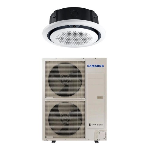 Immagine di Samsung CASSETTA 360° Climatizzatore a cassetta monosplit inverter | unità esterna 13.4 kW trifase unità interna 48000 BTU AC140RXADNG/EU+AC140RN4PKG/EU