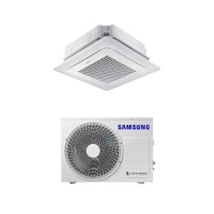 Immagine di Samsung CASSETTA 4 VIE WINDFREE Climatizzatore a cassetta monosplit inverter | unità esterna 5 kW unità interna 18000 BTU AC052RXADKG/EU+AC052RN4DKG/EU