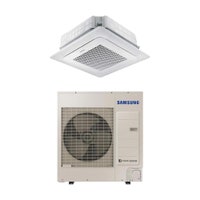 Immagine di Samsung CASSETTA 4 VIE WINDFREE ALTA EFFICIENZA Climatizzatore a cassetta monosplit inverter | unità esterna 12 kW trifase unità interna 40000 BTU AC120BN4PKG/EU+AC120BXAPNG/EU