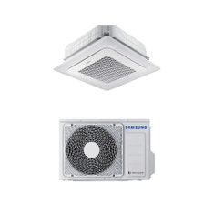 Immagine di Samsung CASSETTA 4 VIE MINI WINDFREE R32 Climatizzatore a cassetta monosplit inverter | unità esterna 2.6 kW unità interna 9000 BTU AC026RXADKG/EU+AC026RNNDKG/EU