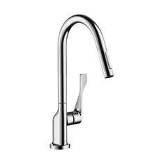 Immagine di Axor CITTERIO miscelatore cucina monocomando 250, con doccetta estraibile, finitura cromo 39835000