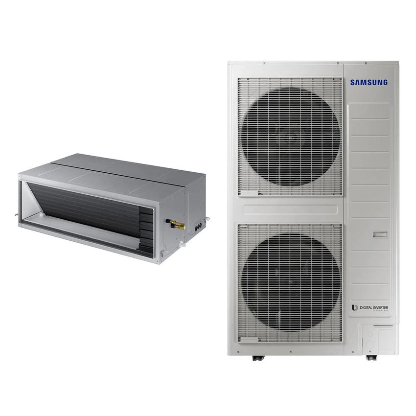 Immagine di Samsung CANALIZZABILE ALTA PREVALENZA Climatizzatore canalizzabile monosplit inverter | unità esterna 25 kW trifase unità interna 85000 BTU AC250KXAPNH/EU+AC250KNHPKH/EU