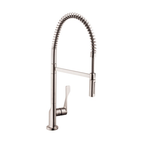 Immagine di Axor CITTERIO miscelatore cucina monocomando 230, semi-pro, finitura acciaio inox 39840800