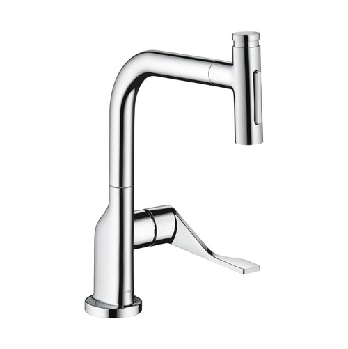 Immagine di Axor CITTERIO miscelatore cucina monocomando, Select 230, 2 jet con doccetta estraibile e sBox, finitura cromo 39862000