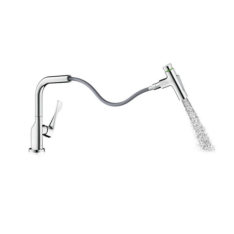 Immagine di Axor CITTERIO miscelatore cucina monocomando, Select 230, 2 jet con doccetta estraibile e sBox, finitura cromo 39862000