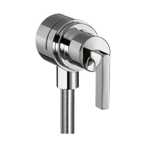 Immagine di Axor CITTERIO uscita a muro con valvola d'arresto, valvola antiriflusso e maniglia a leva, finitura cromo 39882000