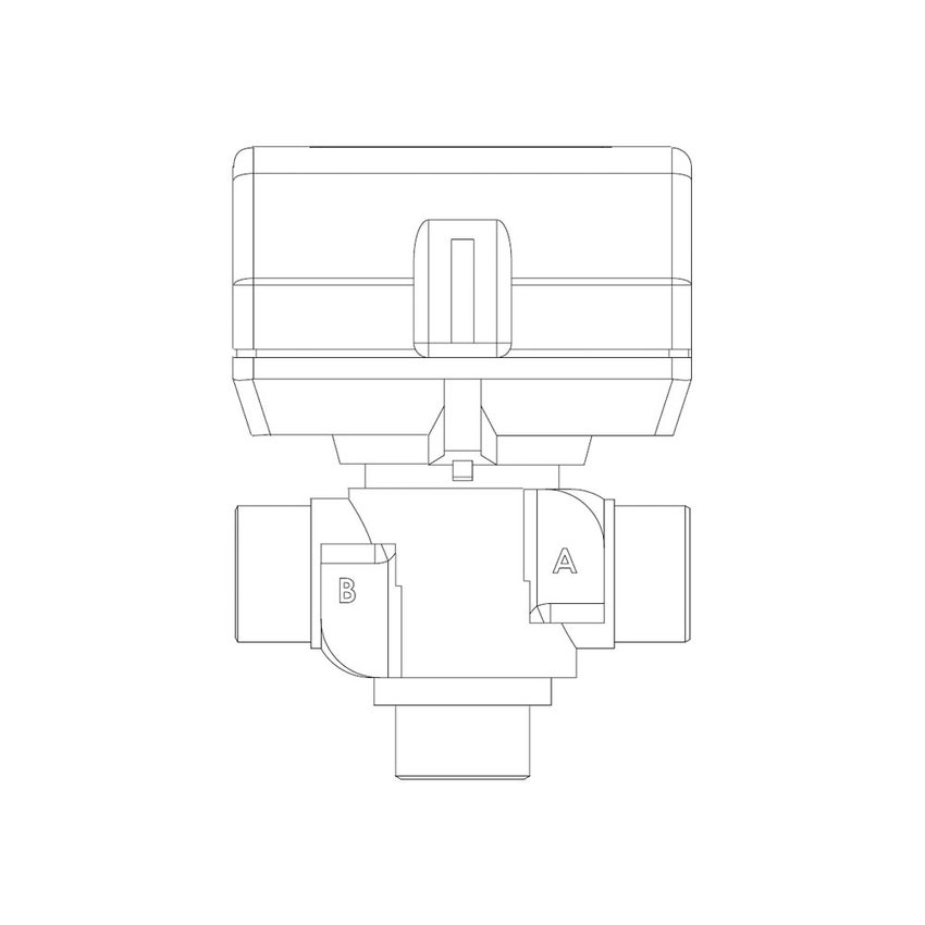 Immagine di Ariston Valvola a 3 vie compatibile sia con i sistemi caldo/freddo che ACS 3078156