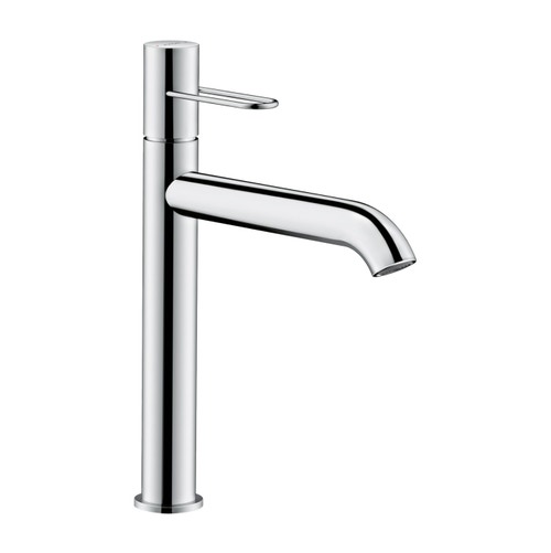 Immagine di Axor UNO miscelatore monocomando lavabo 190, con maniglia a staffa e set di scarico, finitura cromo 38032000