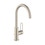 Immagine di Axor UNO miscelatore monocomando lavabo 240, con maniglia a staffa e set di scarico pop-up, finitura nichel spazzolato 38036820