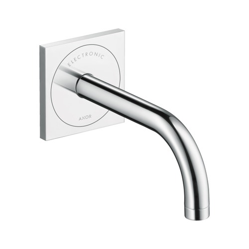 Immagine di Axor UNO miscelatore elettronico, ad incasso a parete, con bocca 16,5 cm, finitura cromo 38119000