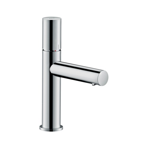 Immagine di Axor UNO miscelatore monocomando lavabo 110, con maniglia zero e set di scarico, finitura cromo 45002000