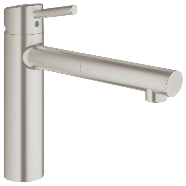 Miscelatore Grohe Con Doccetta Estraibile.Grohe 31129dc1 Concetto Miscelatore Monocomando Lavello Con Mousseur Estraibile Finitura Supersteel Prezzi E Offerte Su Tavolla Com