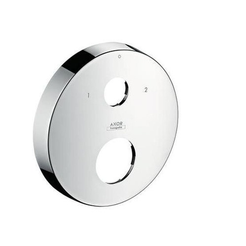Immagine di Axor Placca distanziale rotonda 2 fori con numeri, finitura cromo 14962000