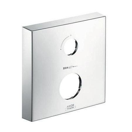 Immagine di Axor Placca distanziale quadrata 2 fori con frecce, finitura cromo 14970000