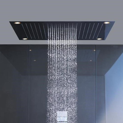Immagine di Axor SHOWERSOLUTIONS ShowerHeaven 970/970, 3 jet, con illuminazione, finitura acciaio optic 10623800