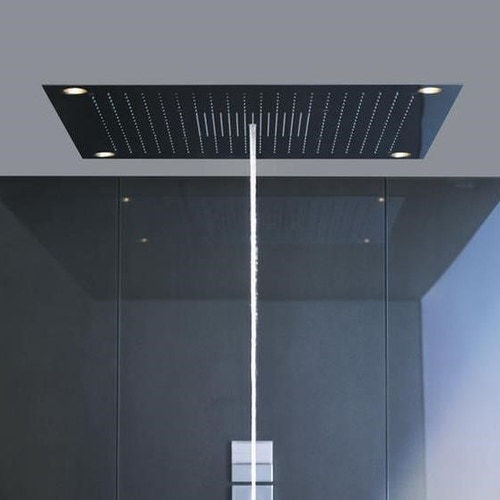 Immagine di Axor SHOWERSOLUTIONS ShowerHeaven 970/970, 3 jet, con illuminazione, finitura acciaio optic 10623800